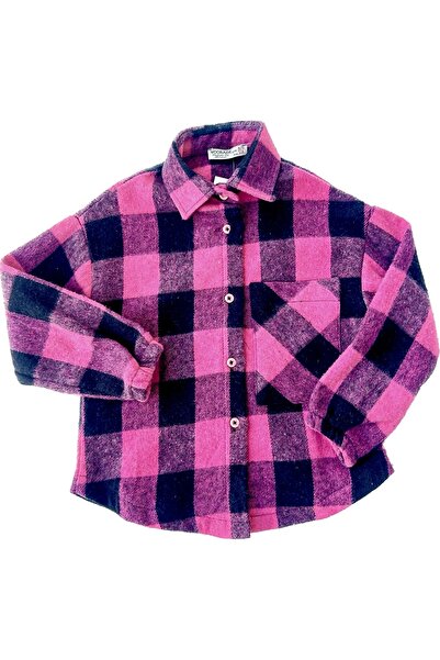 enjoy bebe Unisex Yaka Cepli Oduncu Gömlek