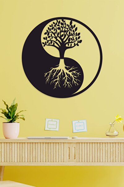 Yin Yang Tree of Life Wall Decor - Ornament, Wooden Decorative Table