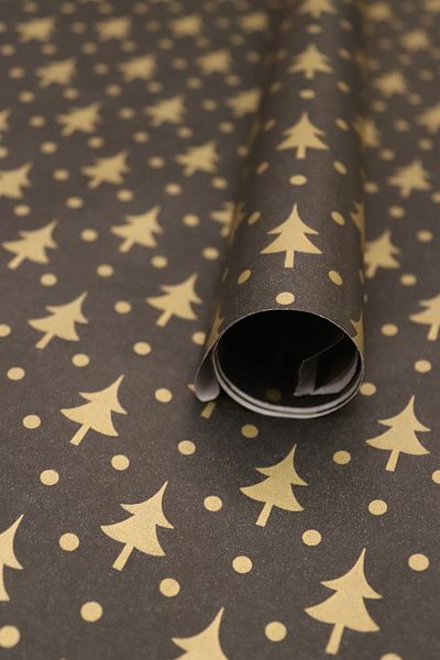 demontecraft Black Gold Pine Packaging Paper 70*100 Cm 5 Pieces