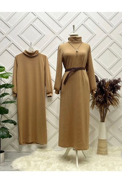 YILMAZBARMAZ Rochie Hijab cu gât pentru femei