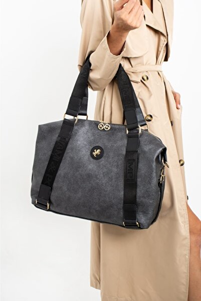 Miami Polo حقيبة يد وكتف من الجلد الناعم كبيرة الحجم