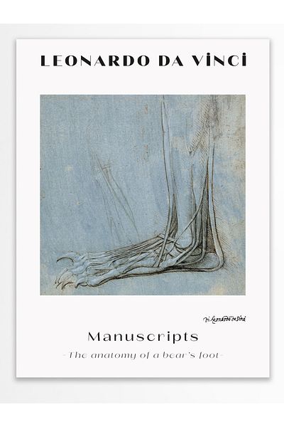 Postifull Αφίσα τοίχου Leonardo Da Vinci - Διακόσμηση τοίχου - Αφίσες σειράς τέχνης - Χοντρό χαρτί - Χωρίς πλαίσιο