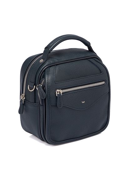 Tergan Δερμάτινη ανδρική τσάντα Navy Blue 02957x86
