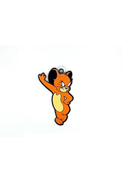 BsElektronik زخرفة زجاجية من زجاج شبكي على شكل شخصية جيري ماوس مع كوب شفط - ز...