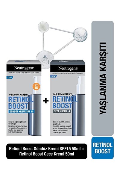 Neutrogena Retinol Boost Kırışıklık Karşıtı Gündüz Kremi Antiaging + Retinol Boost Gece Kremi Antiaging