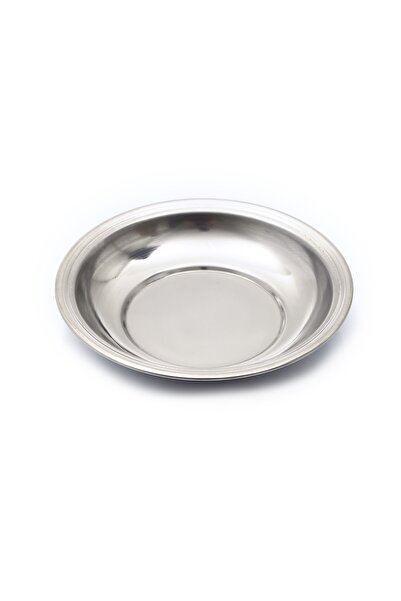 BAYDURSAN Steel Dinner Plate, Stainless Steel Trotters Plate No.2