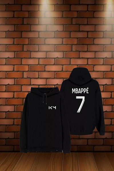 Biy Store Mbappe Size 7 Back Printed Hooded Sweatshirt