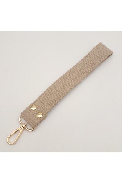 angel çanta aksesuar Extractor de coloană din bumbac bej cu metal auriu deschis