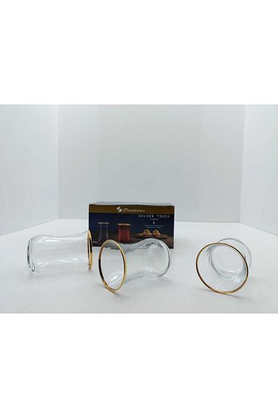 Paşabahçe 42021 12-pack Golden Touch Tea Glass