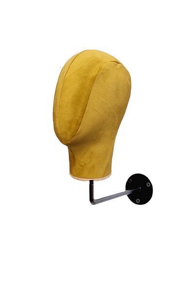 Manken İstanbul Wall Mounted Fabric Covered Accessory Mannequin Hat Manikin Wig Mannequin