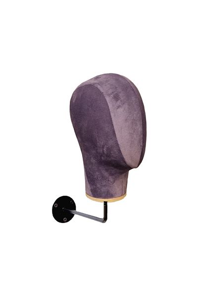 Manken İstanbul Wall Mounted Fabric Covered Accessory Mannequin Hat Manikin Wig Mannequin