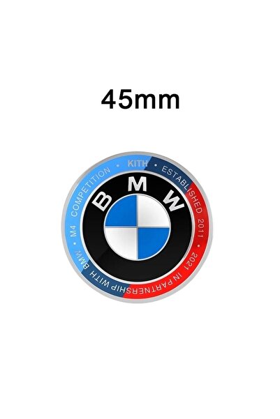 İKTUNING Yeni Nesil Direksiyon Logo 45 Mm Yazılı Stıcker (SİYAH KIRMIZI MAVİ)
