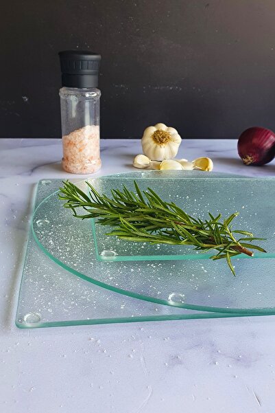 Decorita Cam Kesme Tahtası | Cam Kesme Tablası | 3'lü Takım | Buzlu Cam