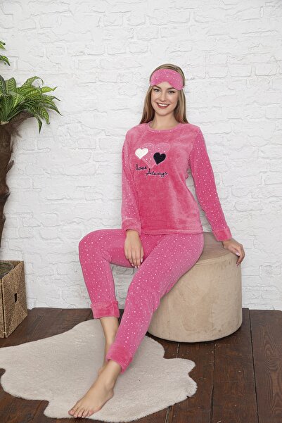 Asel Γυναικείο Σετ Πυτζάμες Fleece