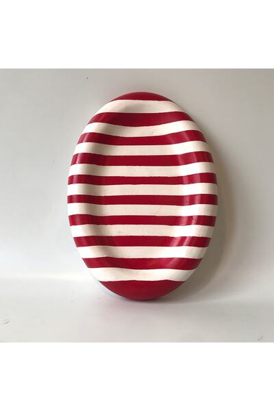Studio Ays Striped Dekoratif Tepsi