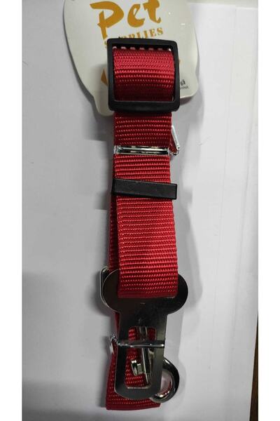 Fatih-Pet Neo Pet Market - Red Pet Seat Belt, Cat Dog Collar Holder Apparatus