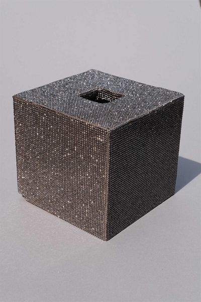 TASARIM ARABAM ATİKE ELİF AKIN Square Napkin Holder Smoked Stone