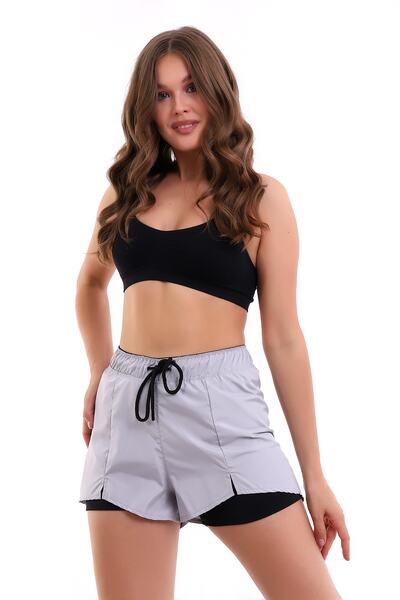 DeChival Kadın Deniz Şortu Içden Taytlı