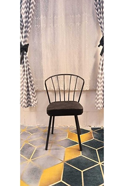 YusGos Dekor Mobilyacım Güneş Sandalye 2 Adet Siyah Mutfak Salon Yemek Odası ...