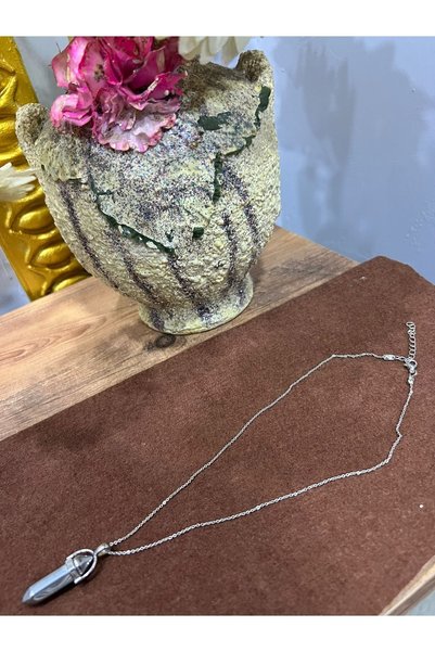 royal store Silver Natural Stone Necklace