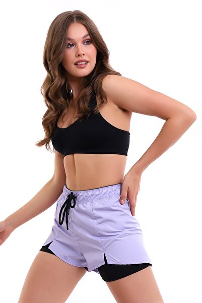 DeChival Kadın Deniz Şortu Içden Taytlı