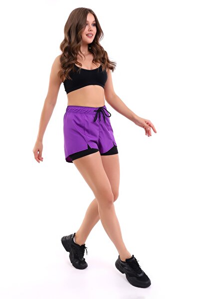 DeChival Kadın Deniz Şortu Içden Taytlı