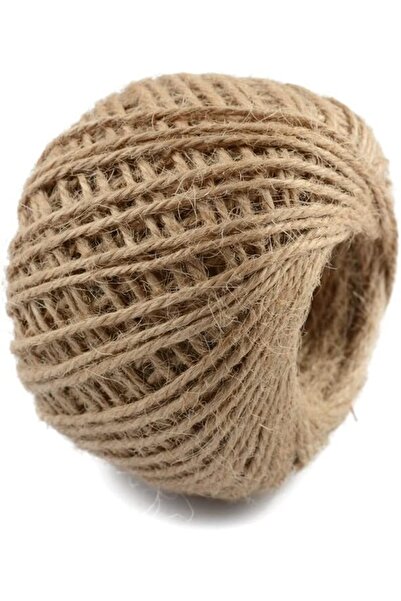 Palifix Hasır Jüt Ip 1 Top 100 Metre Doğal Jüt Ip - Keten Ipi, Hasır Ip, Halat Ip,çuval Ipi Süsleme Ipi