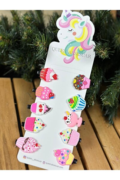 QUEEN AKSESUAR Нова модна тенденция Мини бебешки детски комплект за коса 10 б...