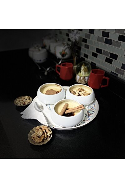 Bahar Porselen Porselen Sütlaç Kasesi 3’lü