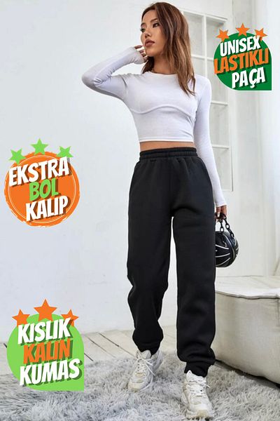BSBSPOR Καλοκαιρινό Μαύρο Oversize Φούτερ Jogger