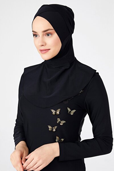 İYİBU Costum de baie Tesettür Bone, complet acoperit, din țesătură elastică L...