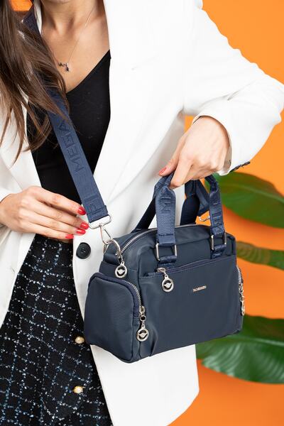 MEGA ÇANTA Жіноча темно-синя парашутна тканина, оригінальна водонепроникна су...