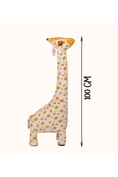 Pababo Büyük Yumuşak 100 Cm Oyuncak Peluş Zürafa Uyku Ve Oyun Arkadaşı