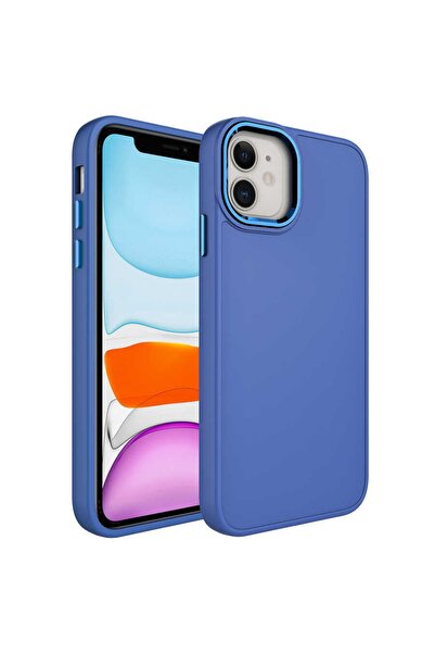 zore Iphone 11 Kılıf Luna Dışı Soft Yumuşak Içi Kadife Kılıf