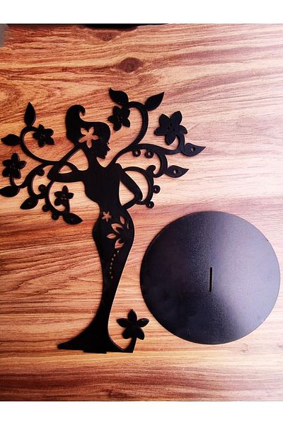 Hellove Jewelry Stand Jewelry Earring Stand with Mermaid Figure Wooden Jewelry Box
