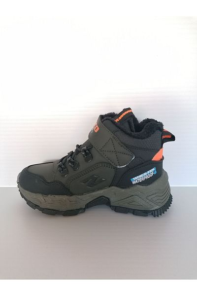 SOLMAZ Wsc0222 Παιδικές Μπότες Χακί Πορτοκαλί Velcro