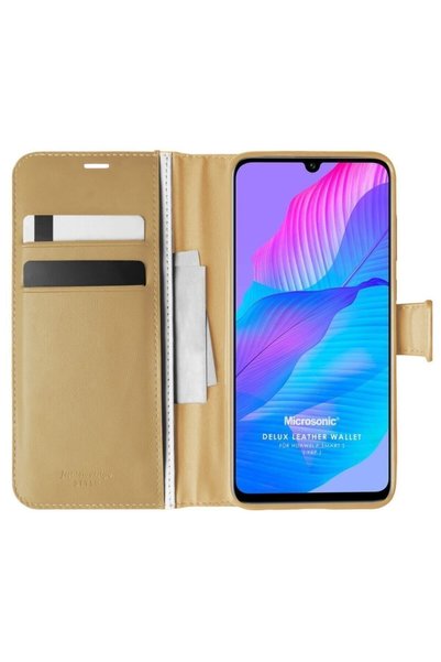 Dolia غطاء حماية Huawei P Smart S مع غطاء حماية الحامل باللون الذهبي