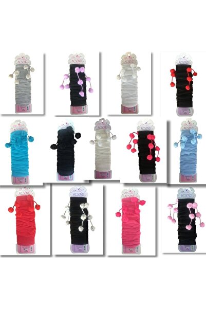 ACSEND 5'li Paket Ponponlu Penye Tozluk