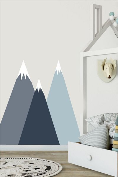 Piksel Grafik Autocolant de perete de munte