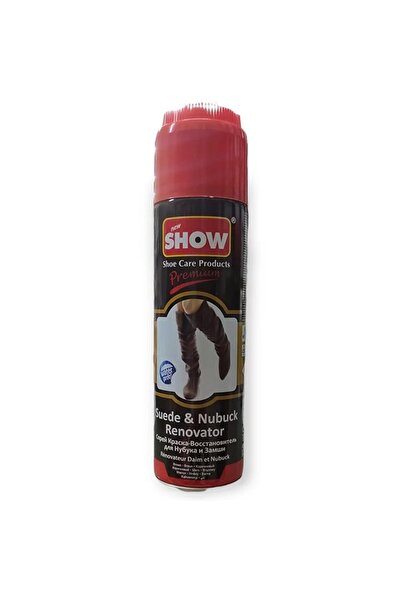 SHOW Koyu Kahverengi Süet Nubuk Sprey Boyası 250 ml