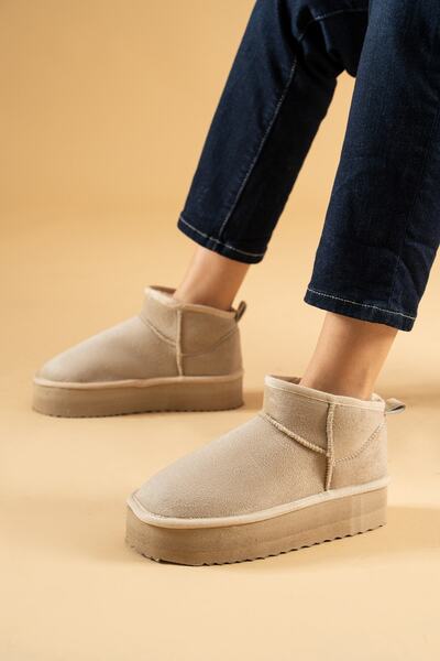 Friend & Trend Ultra Mini Platform Suede Γυναικείες Μπότες Ft404