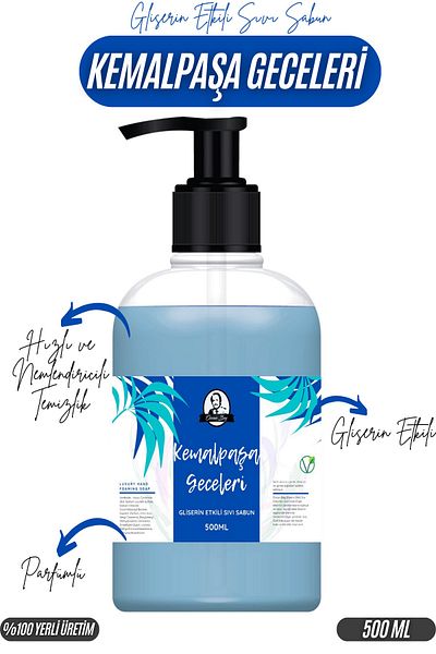 Özcan Bey Glycerin Effect Kemalpaşa Night Scented Liquid Soap 500ml