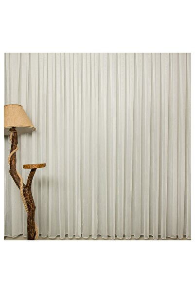 Taç Rüyaper Bamboo Slub Ironing Non-Wrinkle Tulle Curtain Regular Pleat Sewing 1/3