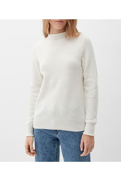 QS by s.Oliver Pullover - Weiß - Regular Fit