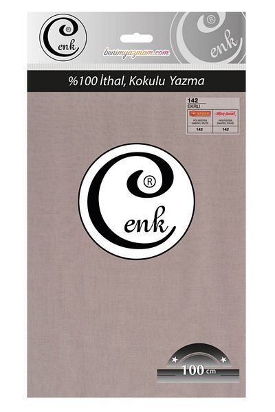 CENK YAZMA Επίπεδη Χρώμα 100*100 Εκρου-142