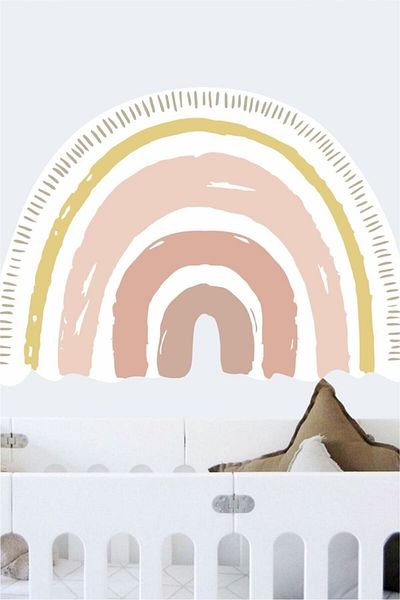 Piksel Grafik Αυτοκόλλητο τοίχου Boho Rainbow