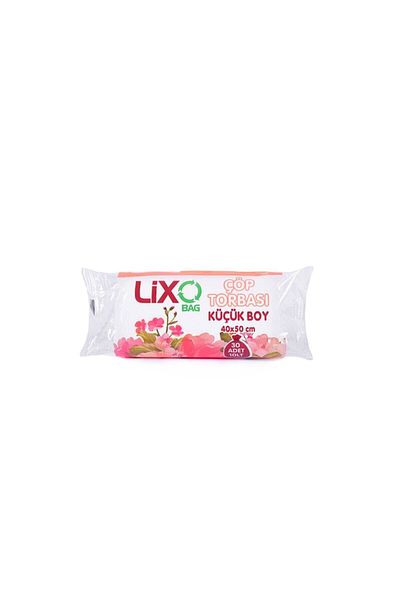 LİXO ÇÖP POŞETLERİ Small Size Garbage Bag 10 Pack * 30 Pieces Roll = 300 Pieces Transparent