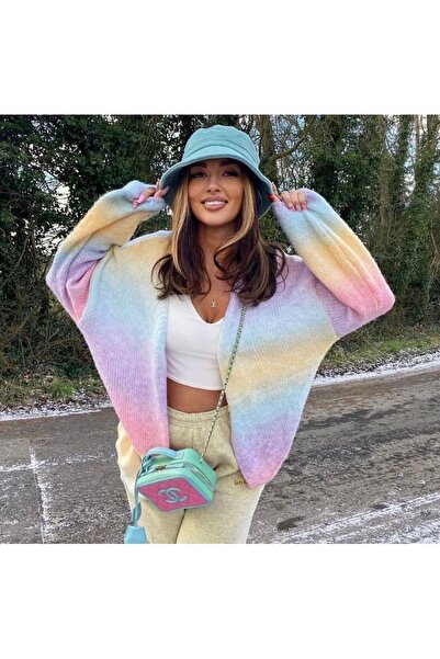 OlaLady Colorful Knitted Knitwear Women's Sweater - Cardigan