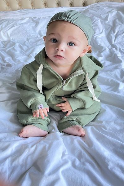 Alingo Children's Unisex 3 Thread Hooded Jumpsuit