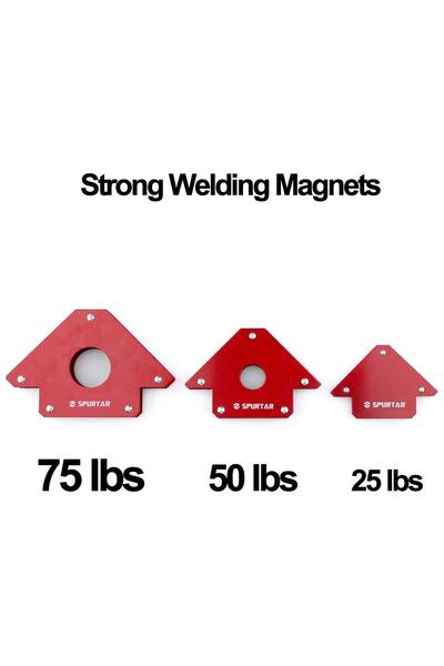 Hdg 1 Adet Mıknatıslı Manyetik Gönye Kaynak Tutucu 25 Lbs